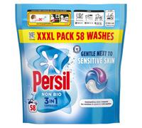 Persil Non Bio 3 in 1 Washing Capsules laundry capsules gentle next to sensitive skin for outstanding stain removal in quick & cold washes 58 washes