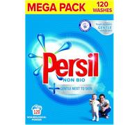 Persil Non Bio Colour Washing Powder 8.4kg Family Pack Gentle Laundry Detergent for Sensitive Skin and Bright Clothes - Deep Cleaning Powder for Colours with Fresh Fragrance and Protection