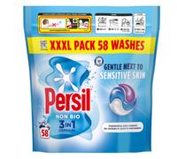 Persil Non Bio 3 in 1 Washing Capsules laundry capsules gentle next to sensitive skin for outstanding stain removal in quick & cold washes 58 washes