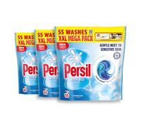 Persil Non Bio 4-in-1 Laundry Capsules, 55 Washes - Fast-Dissolving, Gentle Next to Sensitive Skin, Lifts Stains 1st Time Even in Quick & Cold Washes