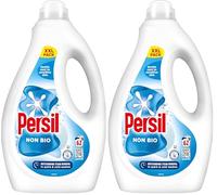 Persil Non Bio Laundry Washing Liquid Detergent outstanding stain removal in quick & cold washes tough on stains, gentle next to sensitive skin 62 washes (1.674 L) (Pack of 2)