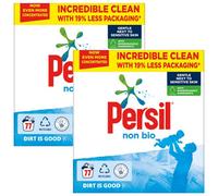 Persil Non-Bio Washing Powder Gentle Next To Sensitive Skin, 154 Washes, 2Pk