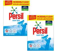 Persil Non-Bio Washing Powder With Biodegradable Ingredients, 60 Washes, 2Pk