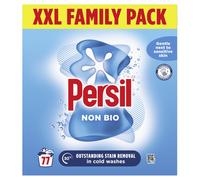 Persil Non Bio Washing Powder XXL Family Pack gentle next to sensitive skin for outstanding stain removal in cold washes 77 washes (3.85 kg)