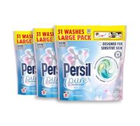 Persil Ultimate Non Bio Laundry Capsules Pure Heaven Scent 93 Washes 3 Pack - Sensitive Skin Friendly Laundry Pods with Long Lasting Freshness & Cleaning Power