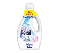 Persil Ultimate Pure Heaven Scent Non Bio Liquid Detergent outstanding stain removal, dermatologically tested gentle next to sensitive skin 55 washes (1.485 L) - Pack of 5