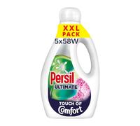 Persil Ultimate Touch of Comfort Liquid Detergent outstanding stain removal boosted with long-lasting fragrance 58 washes (1.566 L) - Pack of 5