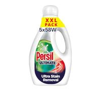 Persil Ultimate Ultra Stain Removal Biological Liquid Detergent lifts tough stains 1st time designed for stubborn stains 58 washes (1.566 L) - Pack of 5