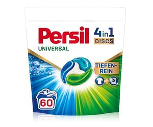 Persil Universal 4-in-1 Discs (60 Washes), Universal Detergent with Deep Clean Technology, Full Detergent for Pure Laundry and Hygienic Freshness for the Machine