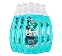 Persil Wonder Wash Liquid Detergent Stain Removal Designed for Shortest Cycles Even in 15 Minutes Fast Acting Formula with PRO-S Technology 55 Washes 1.485 Litre, 5 Pack (Speed Clean)