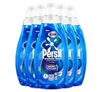 Persil Wonder Wash Liquid Detergent Stain Removal Designed for Shortest Cycles Even in 15 Minutes Fast Acting Formula with PRO-S Technology 55 Washes 1.485 Litre, 5 Pack (Odour Defy)