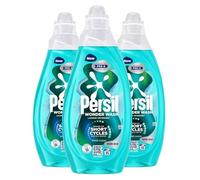 Persil Wonder Wash Liquid Detergent Stain Removal Designed for Shortest Cycles Even in 15 Minutes Fast Acting Formula with PRO-S Technology 55 Washes 1.485 Litre (Pack of 3, Speed Clean)