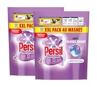 Persil XL 3-in-1 Washing Capsules Outstanding Stain Removal with No Residues Even in Quick and Cold Washes 7 Days of Lasting Freshness Washing Pods 48 Washes (Buy 2, Colour Protect)