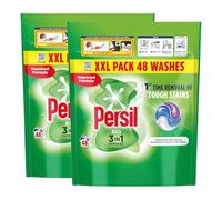 Persil XL 3-in-1 Washing Capsules Outstanding Stain Removal with No Residues Even in Quick and Cold Washes 7 Days of Lasting Freshness Washing Pods 48 Washes (Buy 2, Bio)