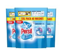 Persil XL 3-in-1 Washing Capsules Outstanding Stain Removal with No Residues Even in Quick and Cold Washes 7 Days of Lasting Freshness Washing Pods 48 Washes (Buy 3, Non Bio)