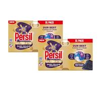 Persil XL Ultimate Washing Capsules Outstanding Stain Removal Even in Quick and Cold Washes Uplifting Comfort Fragrance Recyclable Plastic-Free Packaging, 38 Washes (Buy 2, Dark Colour Protect)