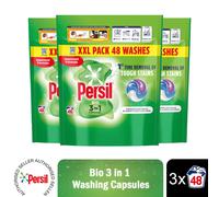 Persil XXL 3 in 1 Washing Capsules Bio with Lasting Freshness 48W 3 Pk