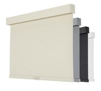 Persilux Cordless Blackout Roller Shades for Windows, Pull Down Blinds With Valance, Thermal Insulated Fabric, Free-Stop for Home, Door and Bedroom (Beige, 34.5"W x 64"H)