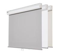 Persilux Cordless Window Blinds Blackout Roller Shades, Light Filtering UV Protection Energy Saving for Home and Office, Easy to Install (25''W x 72''H, Light Grey)