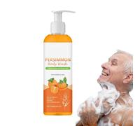 Persimmon Body Wash, 120ml Moisturizing Persimmon & Green Tea Body Wash, Deep Cleansing Natural Shower Gel for Elderly, Powerful Long-Lasting Purifying Eliminator, for Smelly Feet & Body Odor
