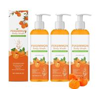 Persimmon Body Wash 120ml, Persimmon Shower Gel for Body Odor Control, Natural Deodorant Persimmon Wash For Women & Men, Fresh Scent, Deeply Cleansing & Moisturizing Body (3)