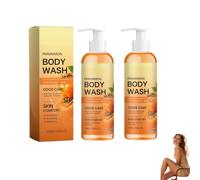 Persimmon Body Wash, Body Wash for Old People Smell, 100ML (2PCS) | Moisturising Body Wash for Strong Body Odor, Persimmon and Green Tea Extracts, for Men and Women Daily Shower Use.