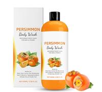 Persimmon Body Wash - Deodorising Shower Gel with Natural Enzymes - Refreshing Odour Control for All Skin Types - Deep Cleansing & Hydrating Body Wash for Men & Women - Even Skin Tone - 100ml