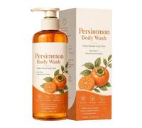 Persimmon Body Wash - Deodorizing Moisturizing Soap for Nonenal | 100ml Organic Gel, Shower Cream for Cleaning, Refreshing Bath Liquid Aging, Daily Skin Care Body Care Routine
