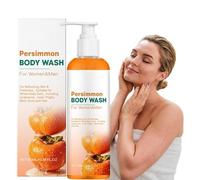 Persimmon Body Wash for Body Odor Control - Natural Deodorant Soap for Eliminating Odor - Underarms, Intimate Inner Thigh, Bikini Area, Smelly Feet - Purifying Deodorizing Soap (1pcs)