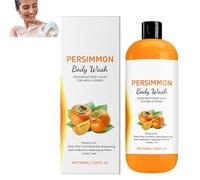 Persimmon Body Wash for Body Odor Controlling, Natural Deodorant Wash, Deeply Cleansing & Moisturizing, Fresher Scent, Gentle Ingredient Persimmon Extraction Oil for Women (1pcs)