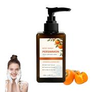 Persimmon Body Wash for Body Odor,Deodorizing Shower Gel with Japanese Persimmon,Exfoliating Bar Soap,Gentle Daily Cleansing Body Wash for Men Women Elderly Adults (1 pcs)