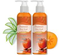 Persimmon Body Wash for Body Odors Control,Refreshing & Moisturizing,for Nonenal Strong Odor Smell Remove,for All Skin Types