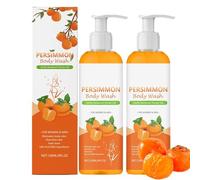 Persimmon Body Wash for Old People Smell, 120ml Natural Deodorant Body Wash For Strong Odor Smell Remove, Fresh Scent with Persimmon Extracts, Deeply Cleansing & Moisturizing Body (2)