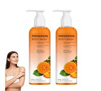 Persimmon Body Wash for Old People Smell, Cleansing Body Deodorizing with Persimmon, Persimmons Deodorant Bar Soap for Strong Odor Smelly Feet Remove, Soothing Cleanser for Sensitive Skin. (2PCS)