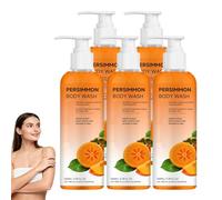 Persimmon Body Wash for Old People Smell, Cleansing Body Deodorizing with Persimmon, Persimmons Deodorant Bar Soap for Strong Odor Smelly Feet Remove, Soothing Cleanser for Sensitive Skin. (5PCS)