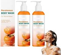 Persimmon Body Wash for Old People Smell,Deep Cleansing Body Deodorizing with Persimmon & Green Tea Extracts,Natural Deodorant Bar Soap for Strong Odor Smelly Feet Remove,Refreshing&Non-Drying (2 Pcs)