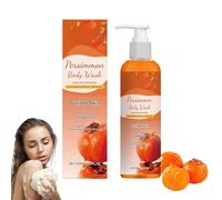 Persimmon Body Wash for Old People Smell,Natural Anti-Odor Deodorant Shower Gel,Deeply Cleansing Moisturizing,for Body Odor Control
