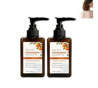 Persimmon Body Wash, for Old People Smell, Refreshing Odour Control for All Skin Types, Deeply Cleansing & Moisturizing, Mild Non-irritating Body Cleanser, Family-friendly Daily Body Wash (2PCS)