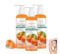 Persimmon Body Wash, Men Womens Body Wash, Natural Persimmon Soap Bodywash for Strong Odor Smell Remove, Persimmons Shower Gel for Odor Control, Deeply Cleansing and Moisturizing, Fresh Scent (3)
