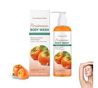 Persimmon Body Wash, Men Womens Body Wash, Natural Persimmon Soap Bodywash for Strong Odor Smell Remove, Persimmons Shower Gel for Odor Control, Deeply Cleansing and Moisturizing, Fresh Scent (1)