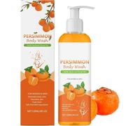 Persimmon Body Wash, Natural Deodorant Body Wash, Deep Hydration & Refreshing Shower Gel, With Persimmon & Green Tea Extracts, Deeply Cleansing & Moisturizing Body for Old People Smell (1)