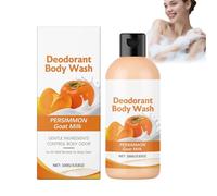 Persimmon Body Wash, Persimmon Shower Gel For Body, Refreshing & Hydrating, Hydrating Body Cleanser With Goat Milk, Fresh Daily Cleansing For Women & Men, Deeply Cleansing And Moisturizing (1 PC)