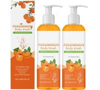Persimmon Deodorant Body Wash for Women & Men, Persimmon Bod-y Wash,120ml Travel Size - Body Wash for Women with Coconut Oil with Mint Leaf, Eliminates Odor, Nourishes Skin, Fresh Feel (2)