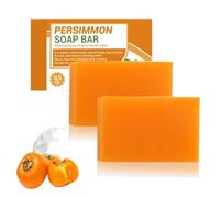Persimmon Goat Milk Soap - Anti-Odor Persimmon Goats Milk Soaps, Persimmon Soaps Bar for Odor Removal, Deodorant Body Bar Soap for Old People Smell, Eliminating Body Odor Wash for Women & Men (2)