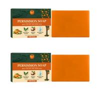 Persimmon Goat Milk Soap for Nonenal Odor Control, Deodorant Body Bar for Old People Smell, Deep Cleansing & Odor Removal Soap for Men & Women, Moisturizing Bath Soap for All Skin Types