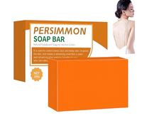 Persimmon Refreshing Soap Bar, Natural Daily Cleansing Soap for Body Odor Control, Gentle Shower Soap for Women & Men, 100g/3.5oz (1pcs)