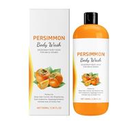 Persimmon Shower Gel, Antifungal & Natural Deodorant for Strong Odor Smell Remove, Fresh Scent Nonenal Eliminator Purifying & Deodorizing with Natural Persimmon & Green Tea Extracts