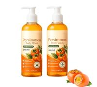 Persimmon Shower Gel for Old People Smell, Designed Specifically For The Elderly Effectively Removes Odors, Natural Deodorizing Soap Deeply Cleansing, Fresh Scent，2