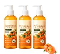 Persimmon Shower Gel for Old People Smell, Designed Specifically For The Elderly Effectively Removes Odors, Natural Deodorizing Soap Deeply Cleansing, Fresh Scent，3