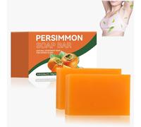 Persimmon Soap Bar,Body Odor Removal,Persimmon Goat Milk Soap,Face&Body Wash,Deodorant Bodys Bar for Old People Smell,Mild Bath Soaps for All Skin Types,leaving your skin Men&Women Adults (2PCS)